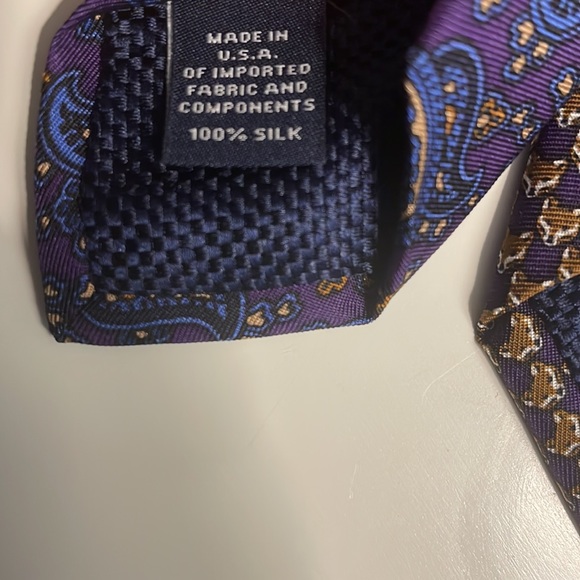 Cremieux Men’s Tie Silk All Over Dog - Picture 7 of 8